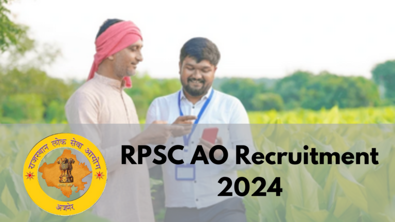 Rpsc Ao Recruitment Agriculture Officer Jobs Notification Out