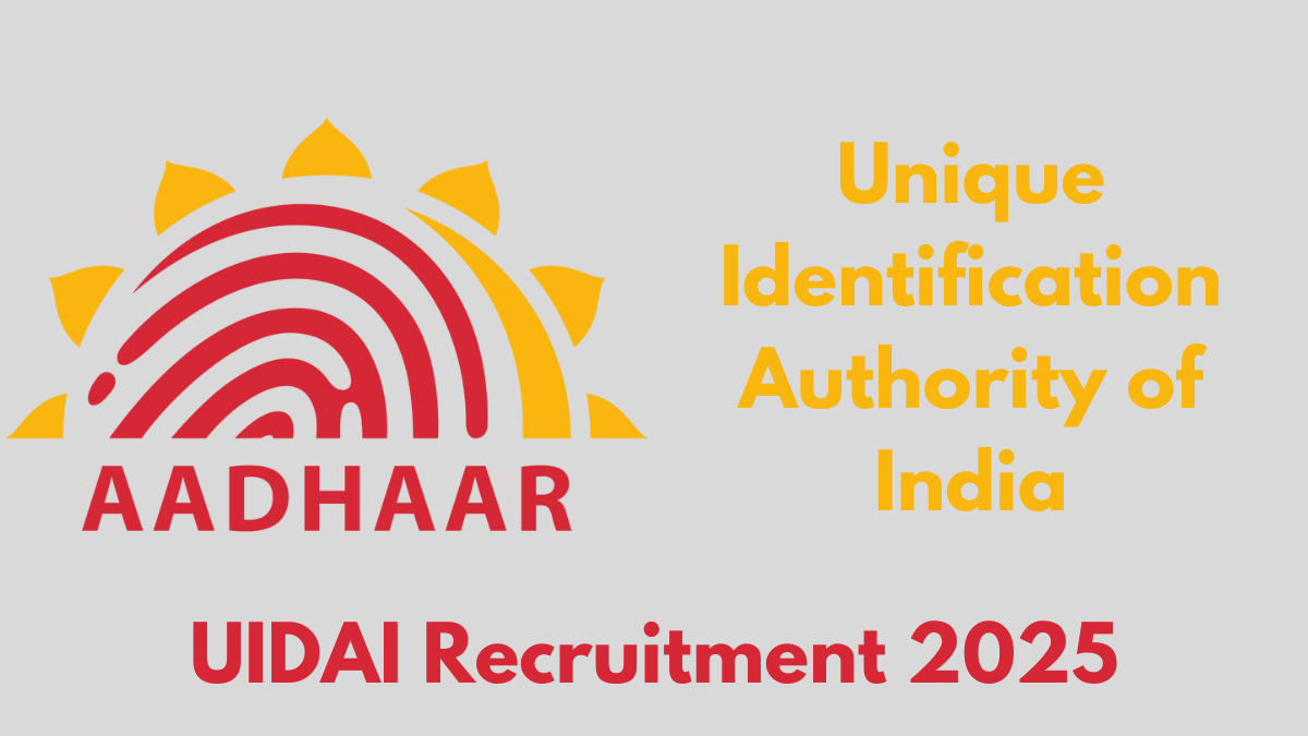 UIDAI Recruitment 2025: Applications Invited for Assistant Director General Role